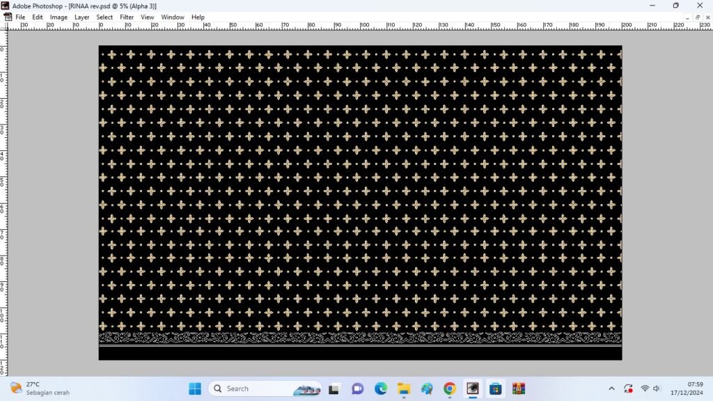 Contoh Desain Digital Motif Seragam Batik